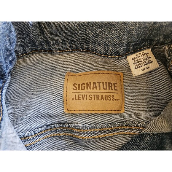 WOMEN'S LEVI STRAUSS & CO CLASSIC DENIM TRUCKER JEAN JACKET SIZE SMALL - Picture 8 of 11